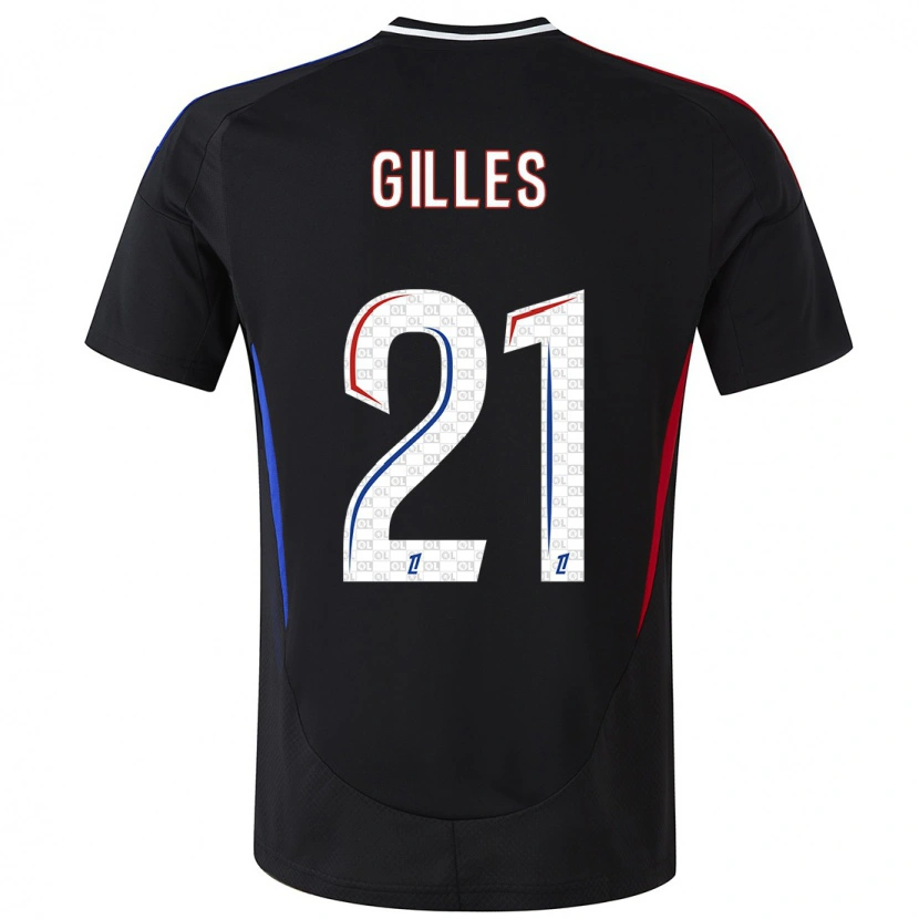 Danxen Niño Camiseta Vanessa Gilles #21 Negro 2ª Equipación 2024/25 La Camisa México