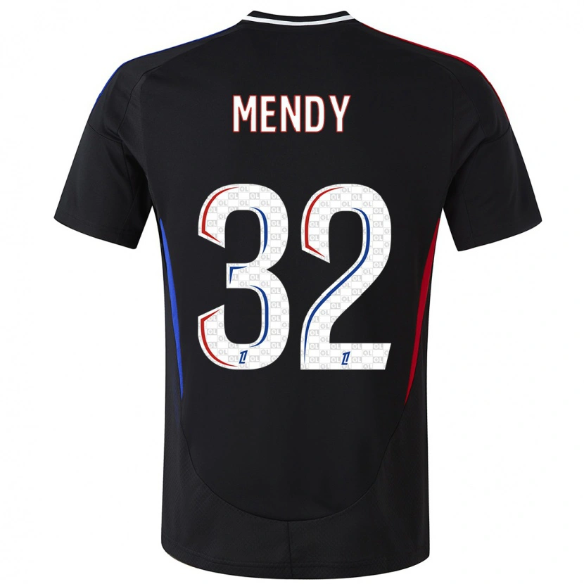 Danxen Niño Camiseta Maeline Mendy #32 Negro 2ª Equipación 2024/25 La Camisa México