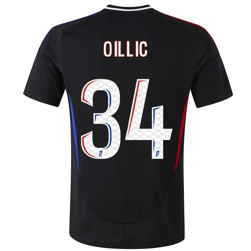 Danxen Niño Camiseta Laureen Oillic #34 Negro 2ª Equipación 2024/25 La Camisa México