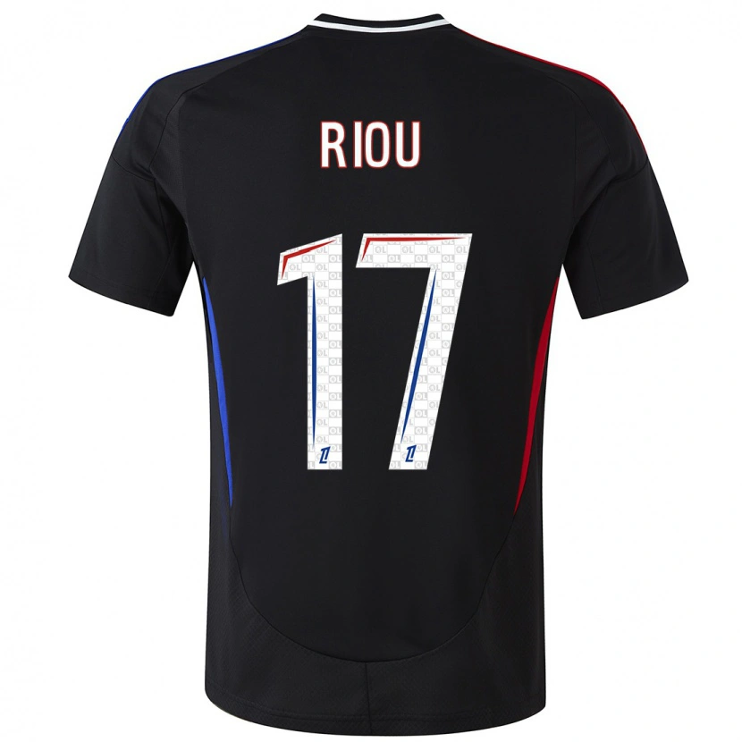 Danxen Niño Camiseta Rémy Riou #17 Negro 2ª Equipación 2024/25 La Camisa México