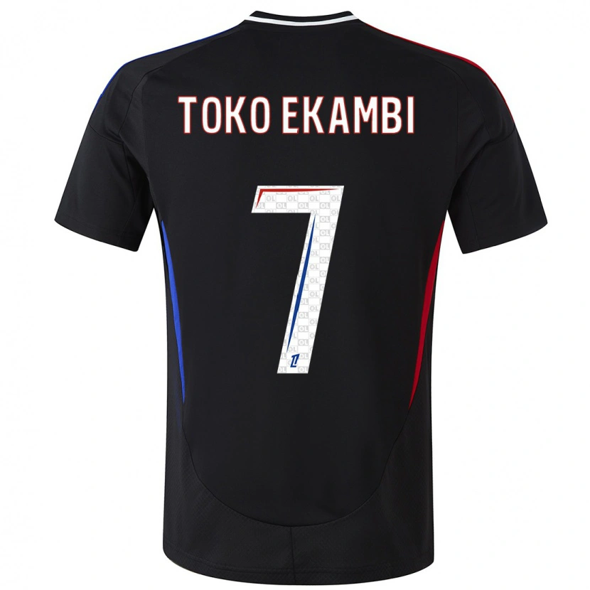 Danxen Niño Camiseta Karl Toko Ekambi #7 Negro 2ª Equipación 2024/25 La Camisa México