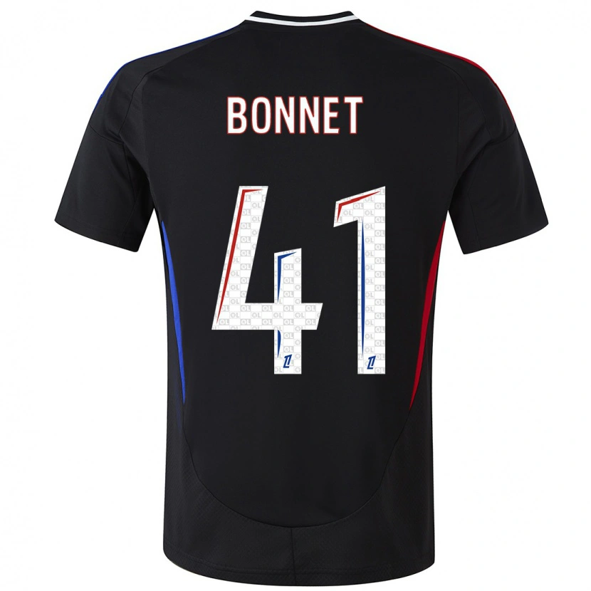 Danxen Niño Camiseta Noam Bonnet #41 Negro 2ª Equipación 2024/25 La Camisa México