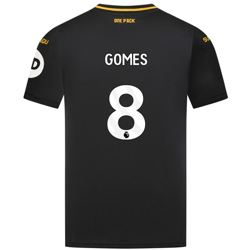 Danxen Niño Camiseta João Gomes #8 Negro 2ª Equipación 2024/25 La Camisa México