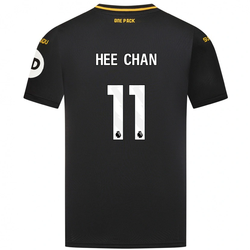 Danxen Niño Camiseta Hee-Chan Hwang #11 Negro 2ª Equipación 2024/25 La Camisa México