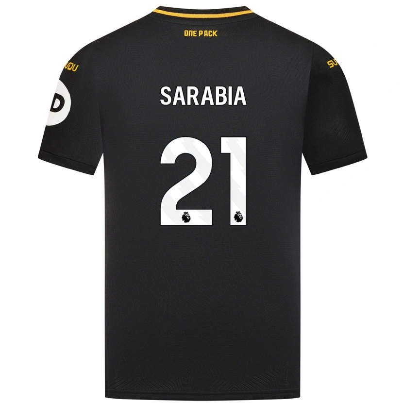 Danxen Niño Camiseta Pablo Sarabia #21 Negro 2ª Equipación 2024/25 La Camisa México