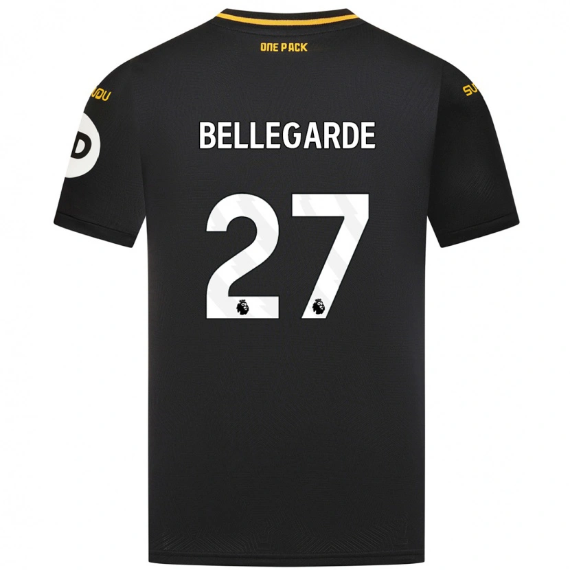 Danxen Niño Camiseta Jean-Ricner Bellegarde #27 Negro 2ª Equipación 2024/25 La Camisa México