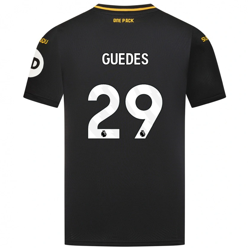 Danxen Niño Camiseta Gonçalo Guedes #29 Negro 2ª Equipación 2024/25 La Camisa México