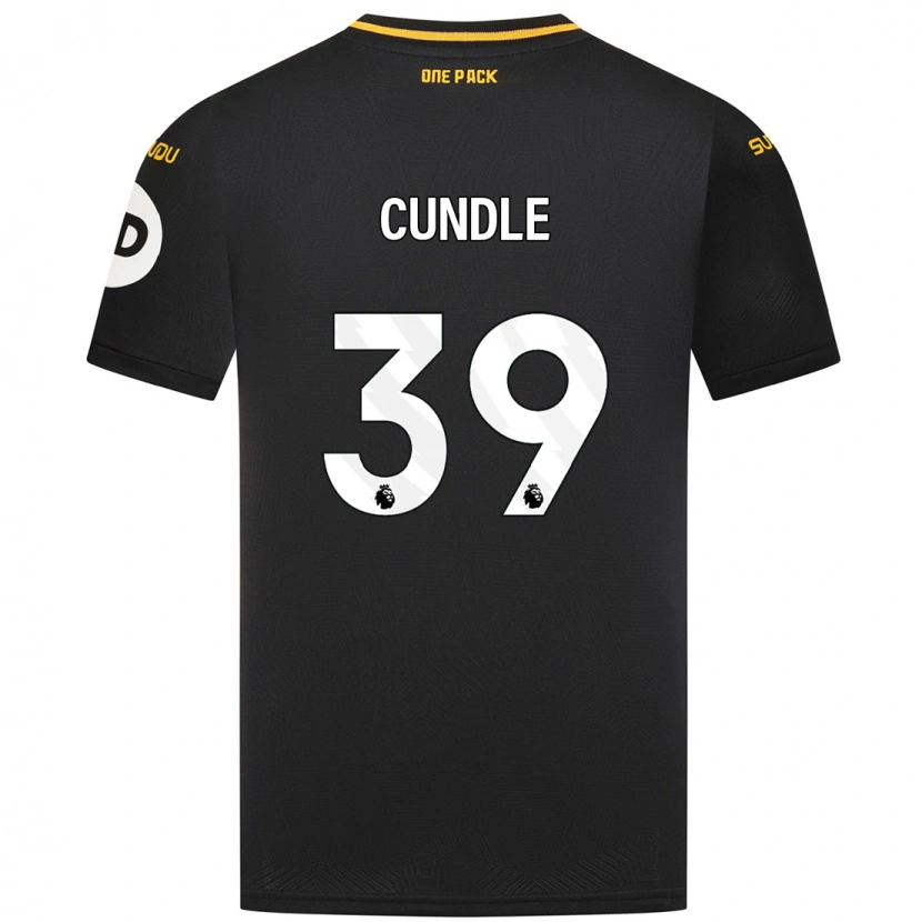Danxen Niño Camiseta Luke Cundle #39 Negro 2ª Equipación 2024/25 La Camisa México