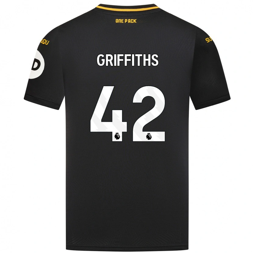 Danxen Niño Camiseta Harvey Griffiths #42 Negro 2ª Equipación 2024/25 La Camisa México