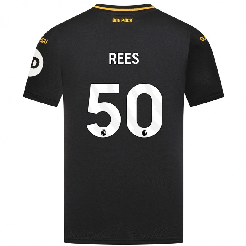 Danxen Niño Camiseta Mason Rees #50 Negro 2ª Equipación 2024/25 La Camisa México