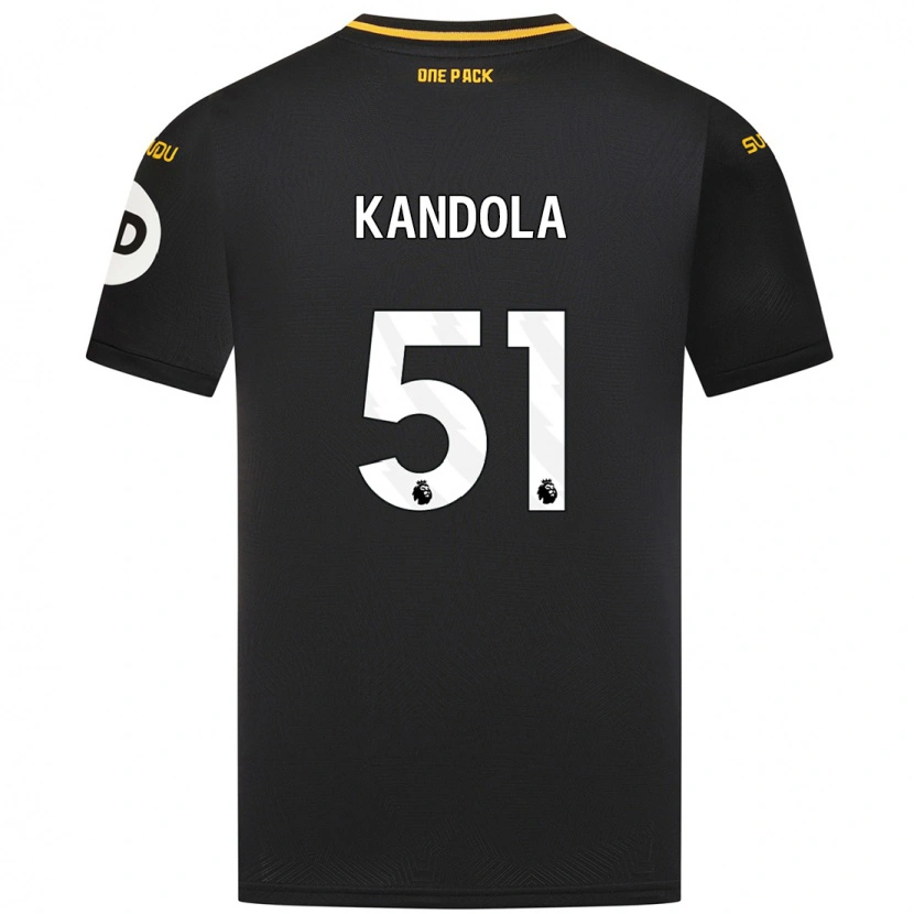 Danxen Niño Camiseta Kam Kandola #51 Negro 2ª Equipación 2024/25 La Camisa México