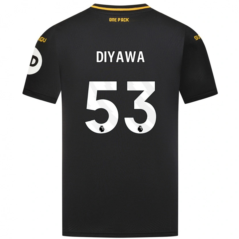 Danxen Niño Camiseta Aaron Keto-Diyawa #53 Negro 2ª Equipación 2024/25 La Camisa México
