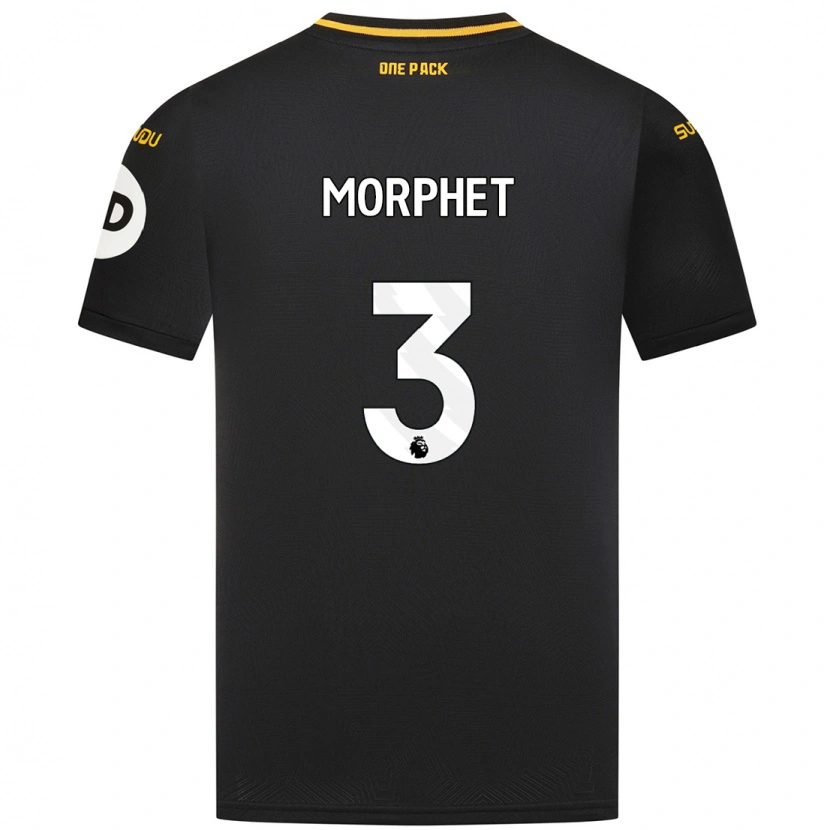 Danxen Niño Camiseta Anna Morphet #3 Negro 2ª Equipación 2024/25 La Camisa México