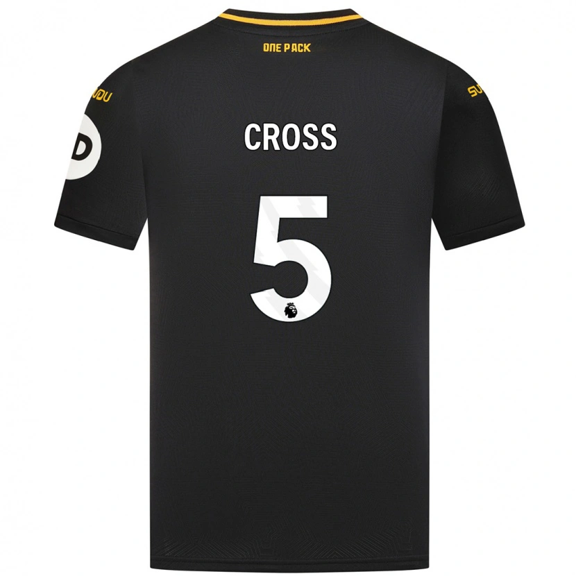 Danxen Niño Camiseta Emma Cross #5 Negro 2ª Equipación 2024/25 La Camisa México