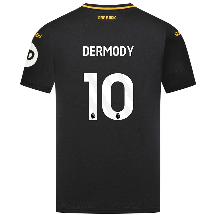 Danxen Niño Camiseta Helen Dermody #10 Negro 2ª Equipación 2024/25 La Camisa México