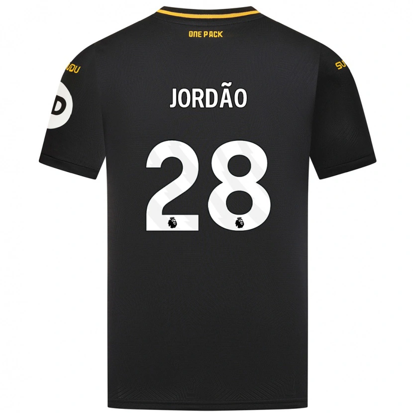 Danxen Niño Camiseta Bruno Jordão #28 Negro 2ª Equipación 2024/25 La Camisa México