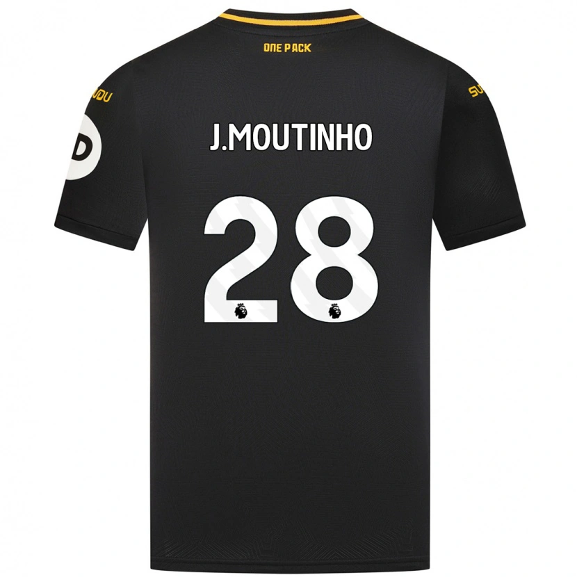 Danxen Niño Camiseta Joao Moutinho #28 Negro 2ª Equipación 2024/25 La Camisa México