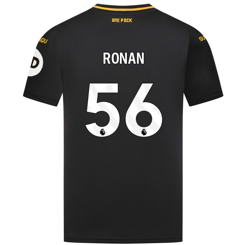 Danxen Niño Camiseta Connor Ronan #56 Negro 2ª Equipación 2024/25 La Camisa México