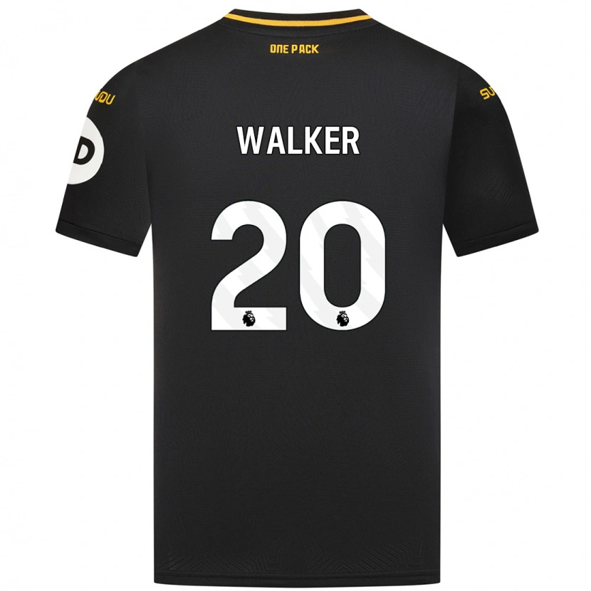 Danxen Niño Camiseta Lowri Walker #20 Negro 2ª Equipación 2024/25 La Camisa México