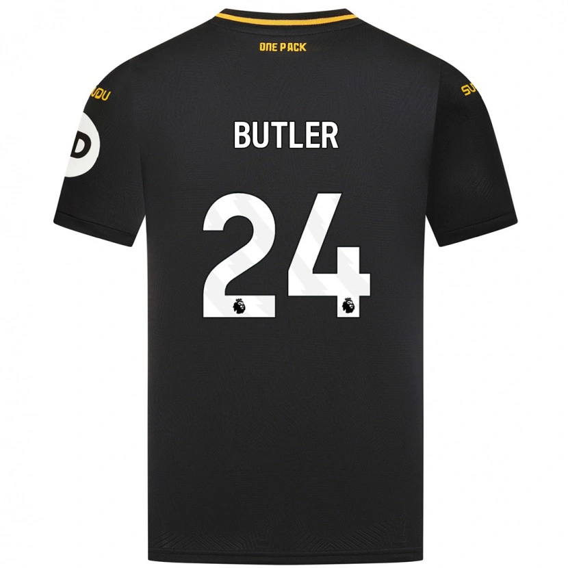 Danxen Niño Camiseta Elli Butler #24 Negro 2ª Equipación 2024/25 La Camisa México