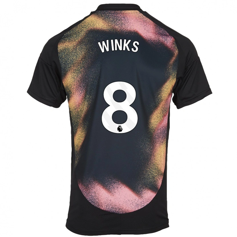 Danxen Niño Camiseta Harry Winks #8 Negro Blanco 2ª Equipación 2024/25 La Camisa México