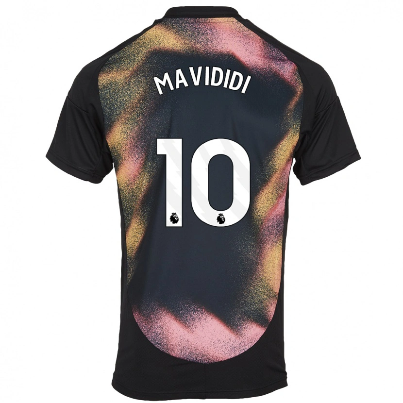 Danxen Niño Camiseta Stephy Mavididi #10 Negro Blanco 2ª Equipación 2024/25 La Camisa México