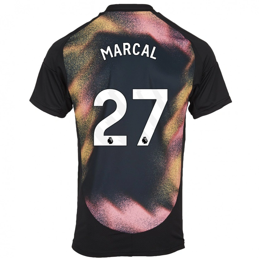 Danxen Niño Camiseta Wanya Marçal #27 Negro Blanco 2ª Equipación 2024/25 La Camisa México