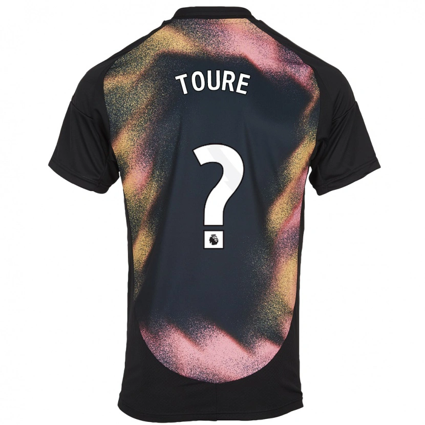 Danxen Niño Camiseta Yassine Toure #0 Negro Blanco 2ª Equipación 2024/25 La Camisa México