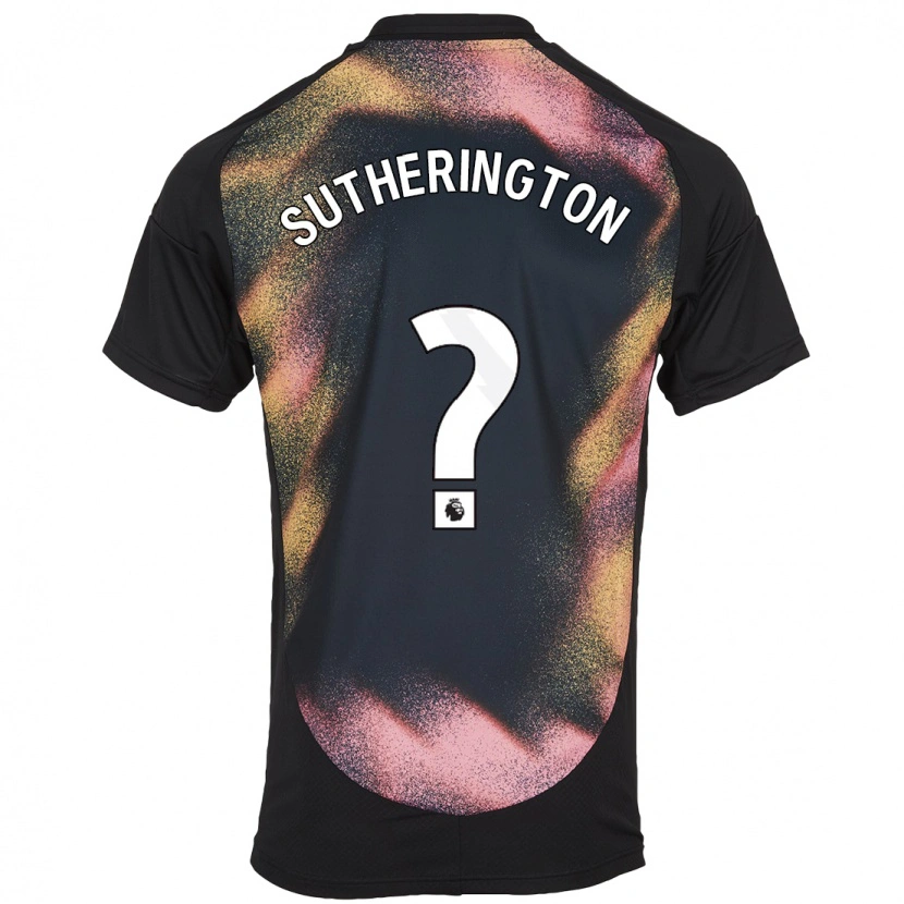 Danxen Niño Camiseta Harry Sutherington #0 Negro Blanco 2ª Equipación 2024/25 La Camisa México