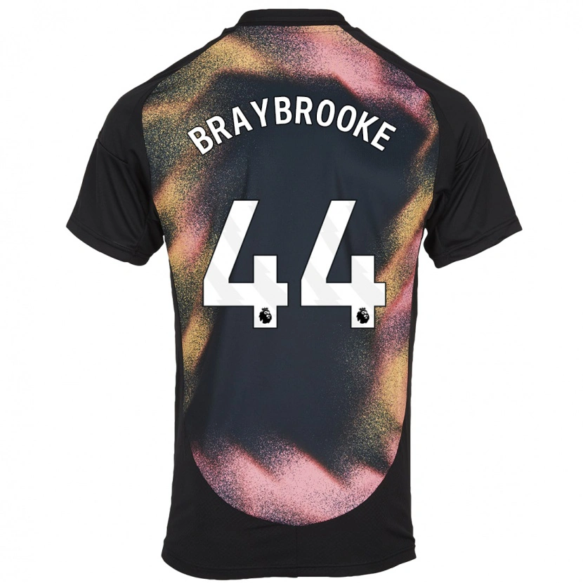 Danxen Niño Camiseta Sammy Braybrooke #44 Negro Blanco 2ª Equipación 2024/25 La Camisa México