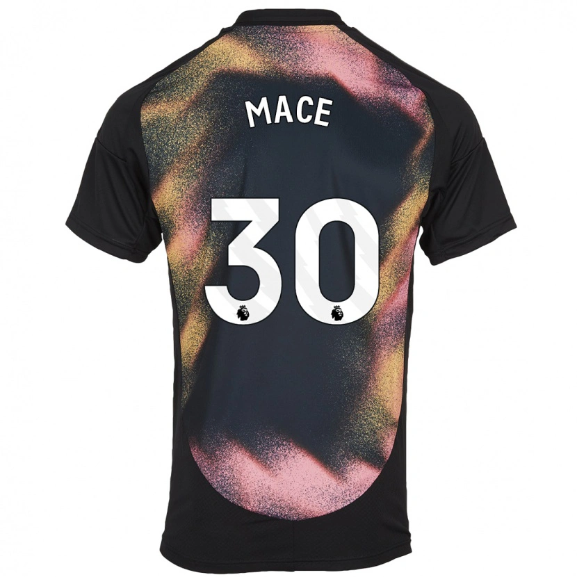 Danxen Niño Camiseta Ruby Mace #30 Negro Blanco 2ª Equipación 2024/25 La Camisa México