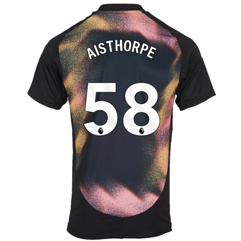 Danxen Niño Camiseta Bailey Aisthorpe #58 Negro Blanco 2ª Equipación 2024/25 La Camisa México