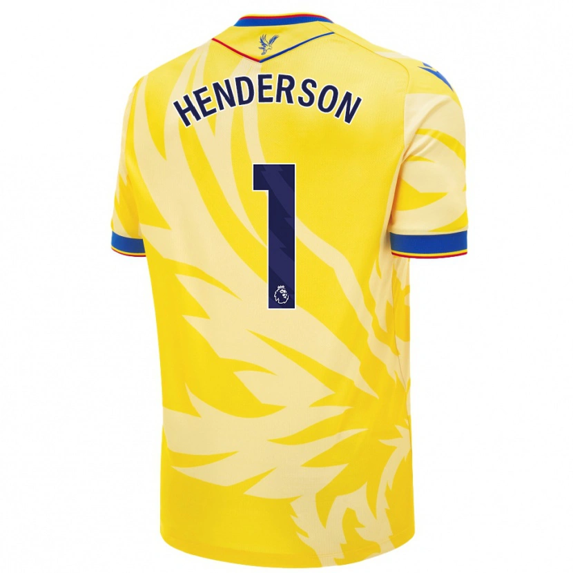Danxen Niño Camiseta Dean Henderson #1 Amarillo 2ª Equipación 2024/25 La Camisa México