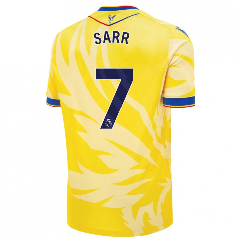 Danxen Niño Camiseta Ismaïla Sarr #7 Amarillo 2ª Equipación 2024/25 La Camisa México