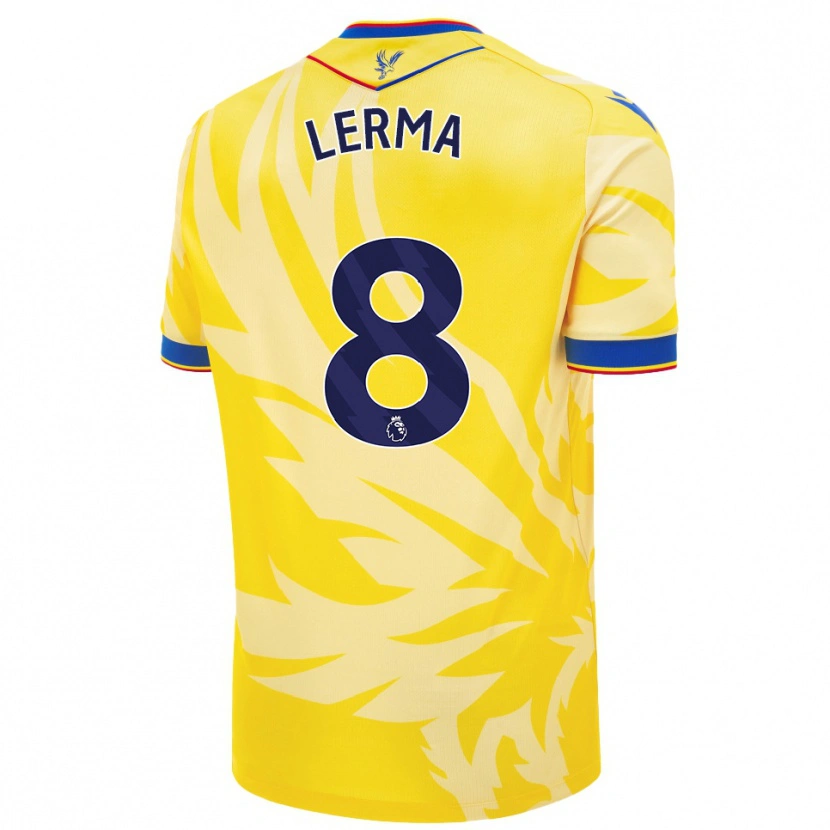Danxen Niño Camiseta Jefferson Lerma #8 Amarillo 2ª Equipación 2024/25 La Camisa México
