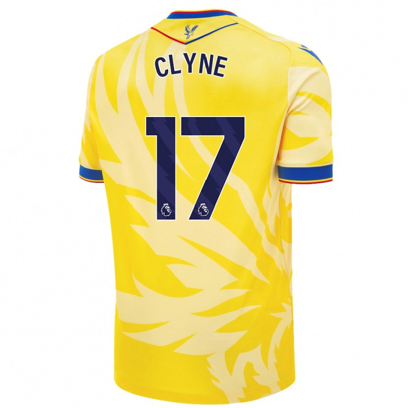 Danxen Niño Camiseta Nathaniel Clyne #17 Amarillo 2ª Equipación 2024/25 La Camisa México