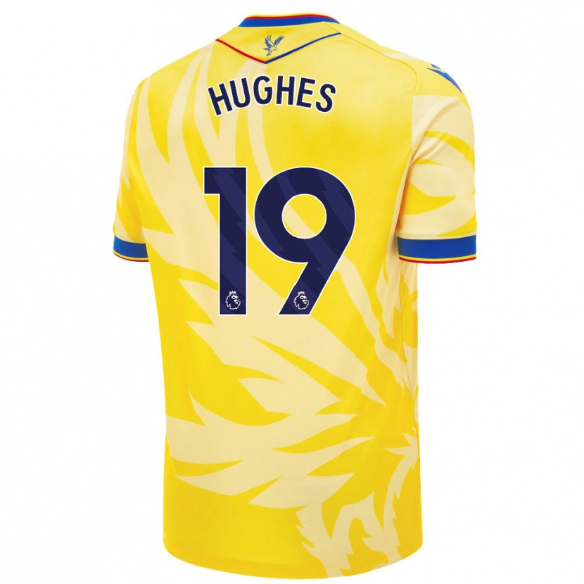 Danxen Niño Camiseta Will Hughes #19 Amarillo 2ª Equipación 2024/25 La Camisa México