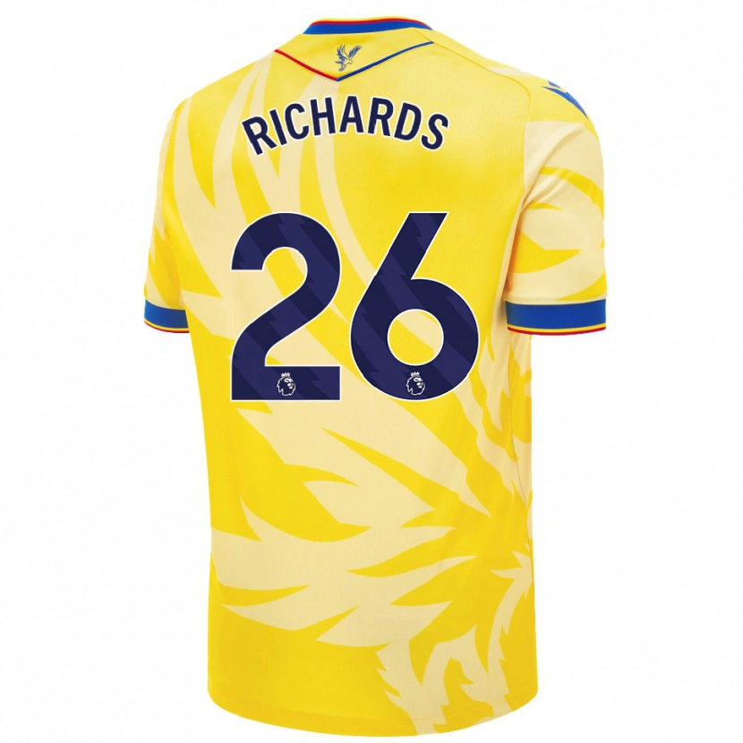 Danxen Niño Camiseta Chris Richards #26 Amarillo 2ª Equipación 2024/25 La Camisa México