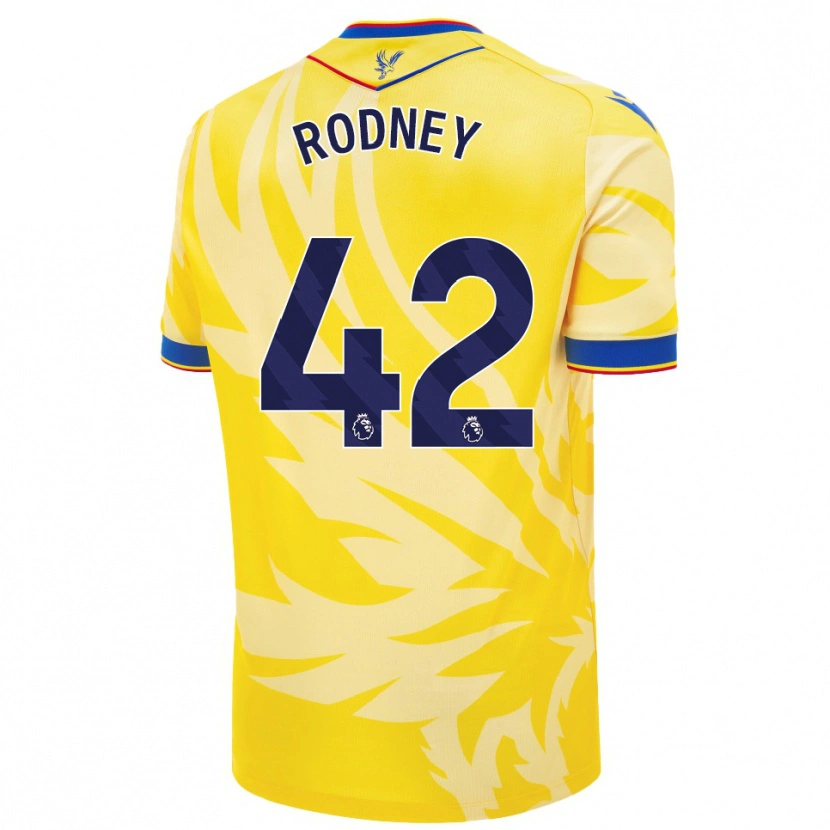 Danxen Niño Camiseta Kaden Rodney #42 Amarillo 2ª Equipación 2024/25 La Camisa México