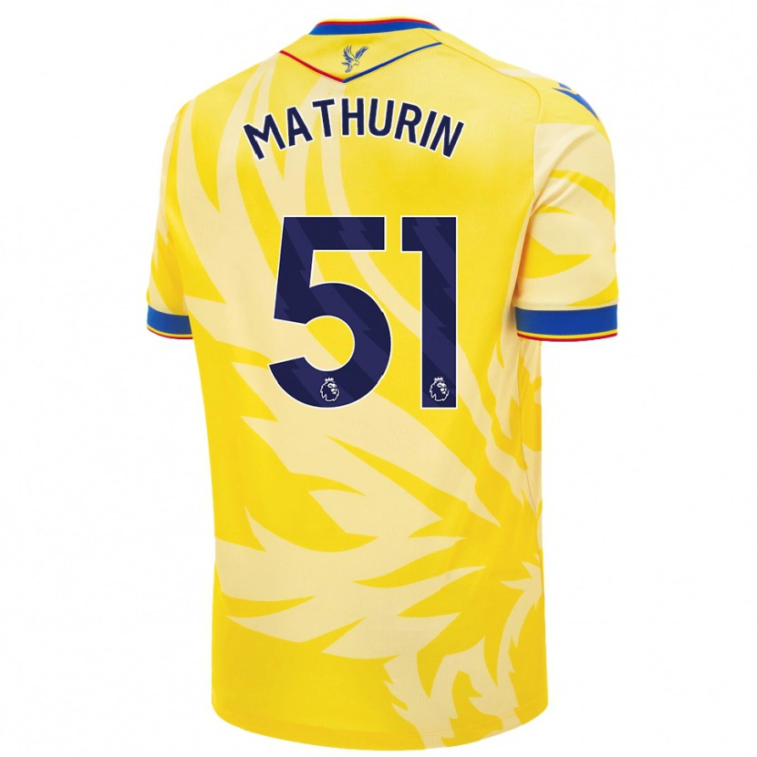 Danxen Niño Camiseta Roshaun Mathurin #51 Amarillo 2ª Equipación 2024/25 La Camisa México