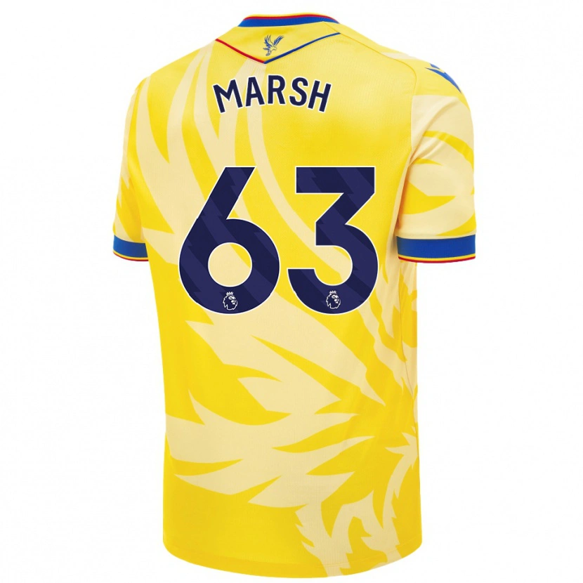 Danxen Niño Camiseta Zach Marsh #63 Amarillo 2ª Equipación 2024/25 La Camisa México