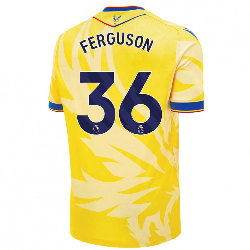 Danxen Niño Camiseta Nathan Ferguson #36 Amarillo 2ª Equipación 2024/25 La Camisa México
