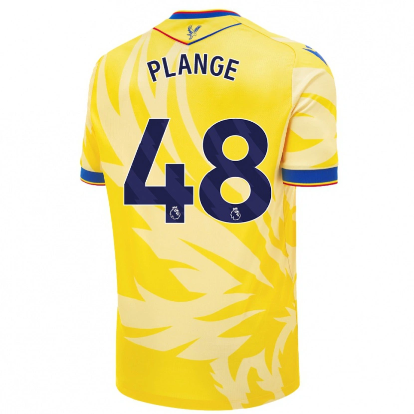 Danxen Niño Camiseta Luke Plange #48 Amarillo 2ª Equipación 2024/25 La Camisa México