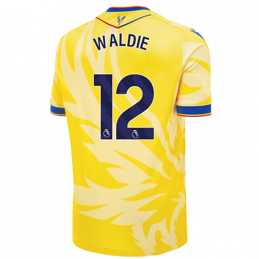 Danxen Niño Camiseta Lizzie Waldie #12 Amarillo 2ª Equipación 2024/25 La Camisa México