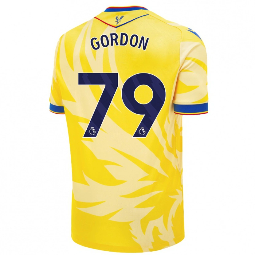 Danxen Niño Camiseta John-Kymani Gordon #79 Amarillo 2ª Equipación 2024/25 La Camisa México