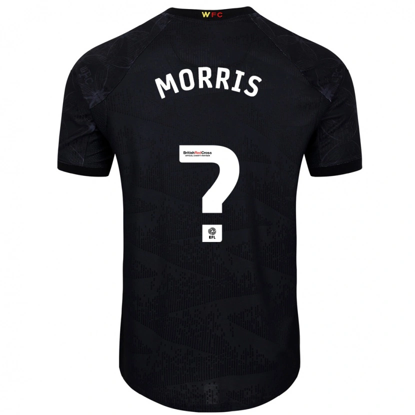 Danxen Niño Camiseta Sam Morris #0 Negro Blanco 2ª Equipación 2024/25 La Camisa México