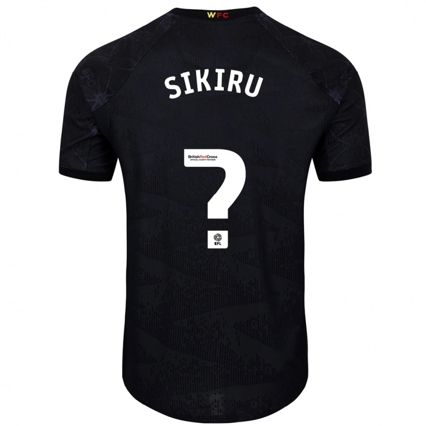 Danxen Niño Camiseta Prince Sikiru #0 Negro Blanco 2ª Equipación 2024/25 La Camisa México