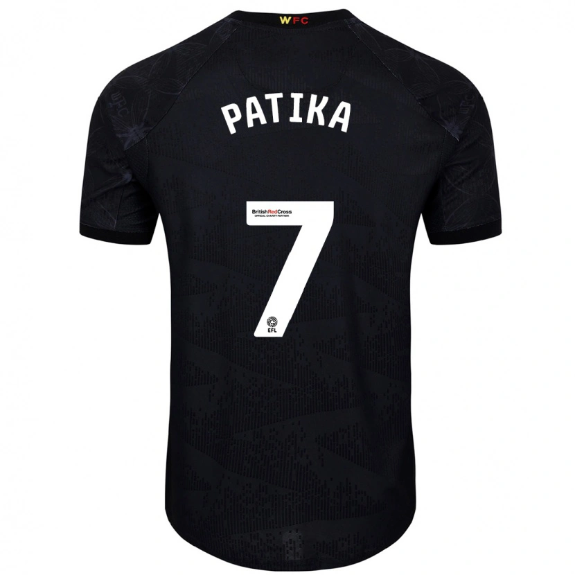 Danxen Niño Camiseta Glebs Patika #7 Negro Blanco 2ª Equipación 2024/25 La Camisa México