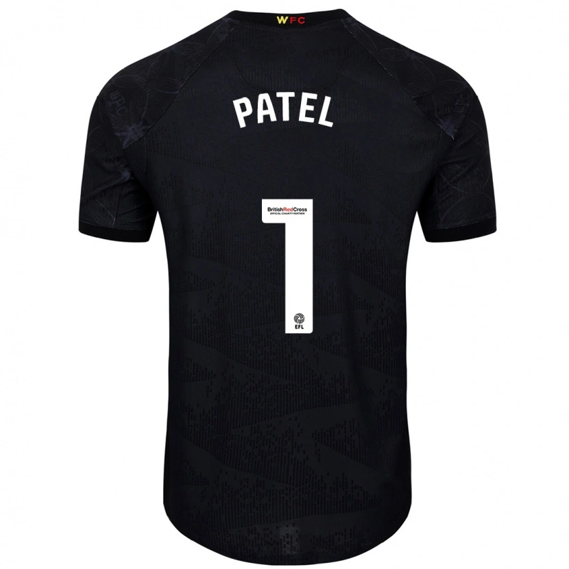 Danxen Niño Camiseta Safia Middleton-Patel #1 Negro Blanco 2ª Equipación 2024/25 La Camisa México