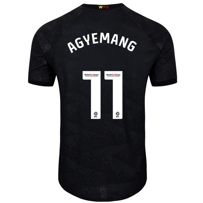 Danxen Niño Camiseta Michelle Agyemang #11 Negro Blanco 2ª Equipación 2024/25 La Camisa México
